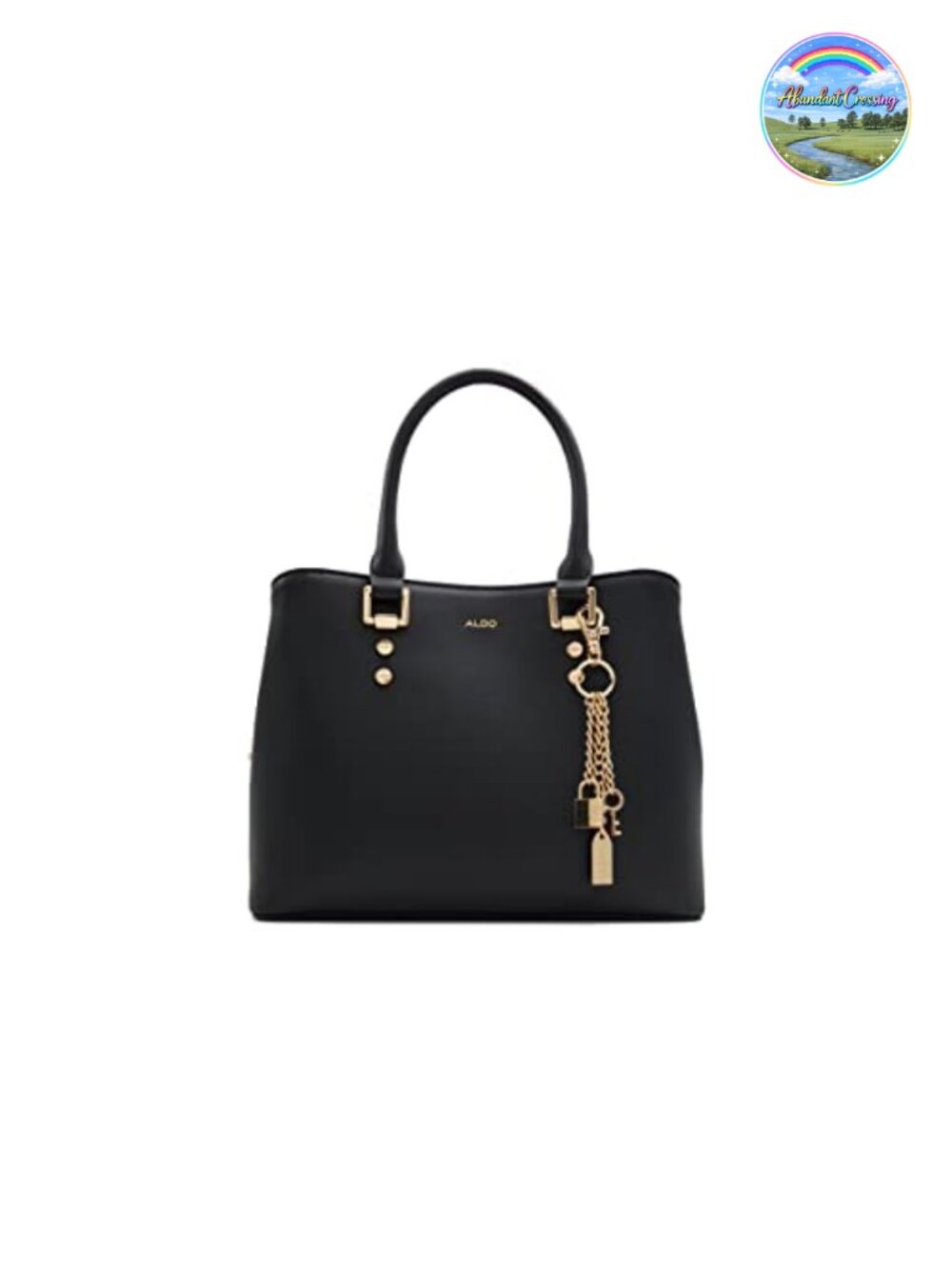 Tote Bag with Shoulder Strap, Faux Leather, Medium